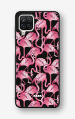 Samsung Galaxy A12 Hard Case – Flamingos - View 1