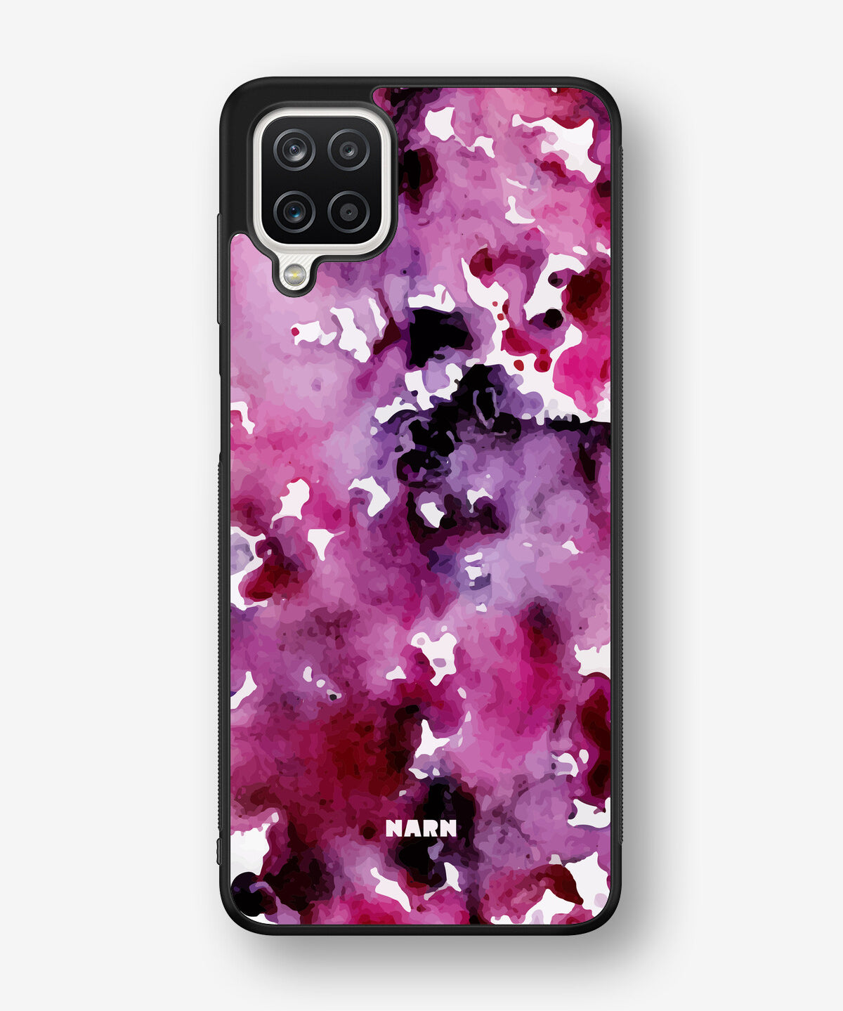 Samsung Galaxy A12 Hard Case – Floral Splash - View 1