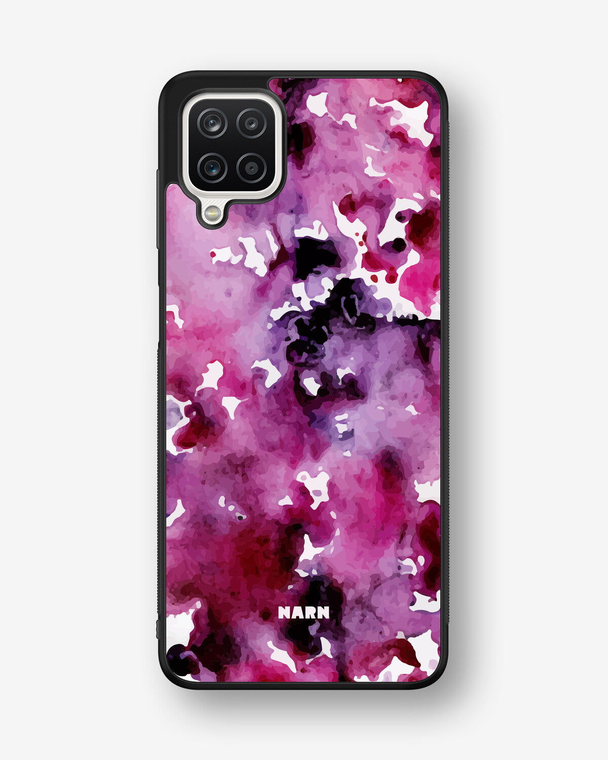 Samsung Galaxy A12 Hard Case – Floral Splash - View 1