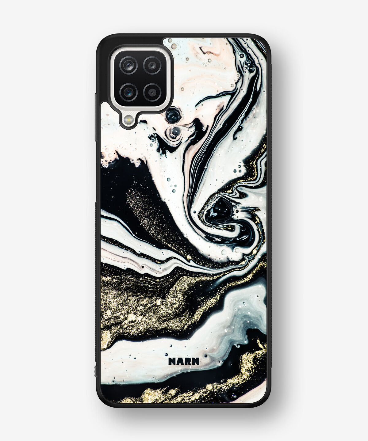 Samsung Galaxy A12 Hard Case – Golden Swirl - View 1