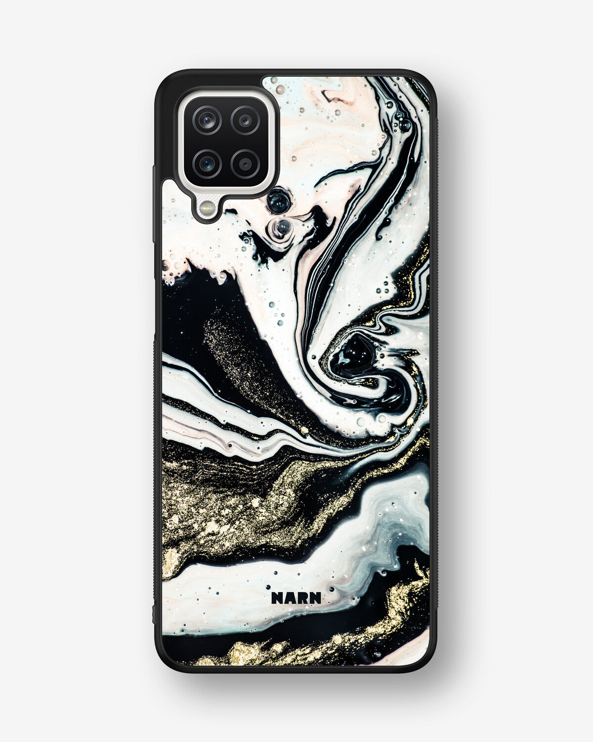 Samsung Galaxy A12 Hard Case – Golden Swirl - View 1