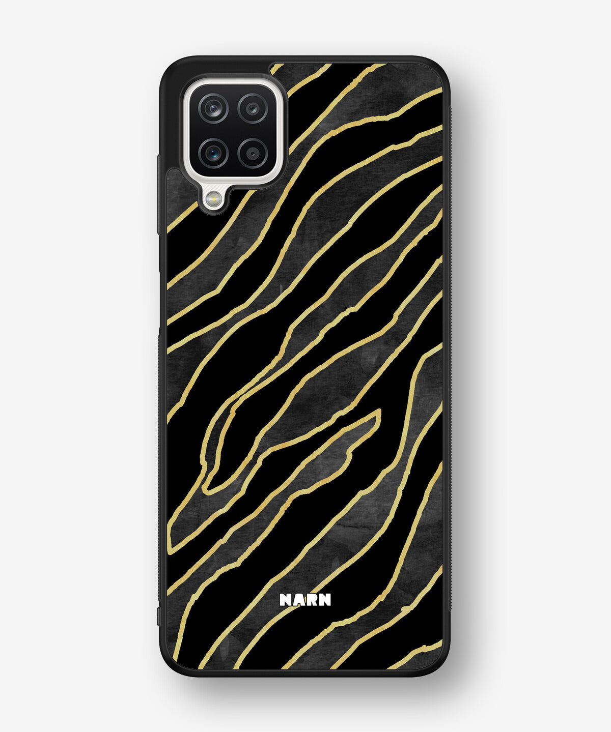 Samsung Galaxy A12 Hard Case – Golden Zebra - View 1