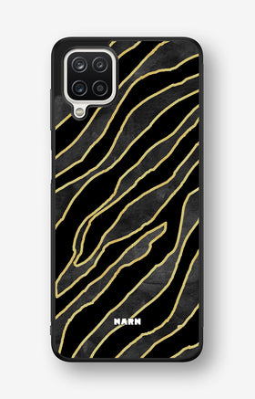 Samsung Galaxy A12 Hard Case – Golden Zebra - View 1