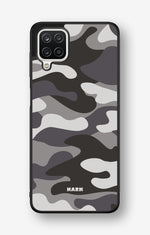 Samsung Galaxy A12 Hard Case – Grey Camo - View 1