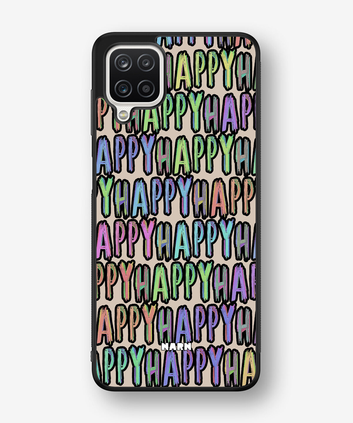 Samsung Galaxy A12 Hard Case – Happy - View 1
