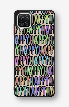 Samsung Galaxy A12 Hard Case – Happy - View 1