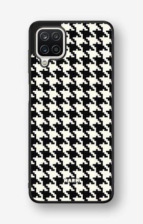 Samsung Galaxy A12 Hard Case – Houndstooth - View 1