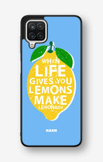Samsung Galaxy A12 Hard Case – Lemon Quote - View 1