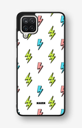 Samsung Galaxy A12 Hard Case – Lightning Bolts - View 1