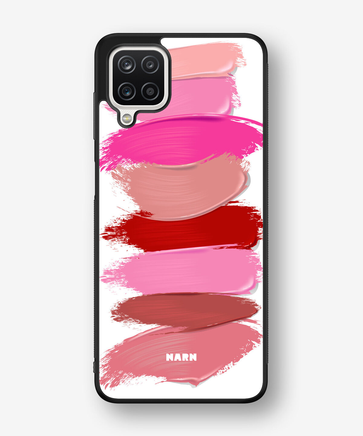Samsung Galaxy A12 Hard Case – Lipstick Smears - View 1