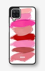 Samsung Galaxy A12 Hard Case – Lipstick Smears - View 1