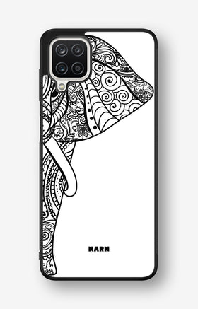 Samsung Galaxy A12 Hard Case – Mandala Elephant - View 1