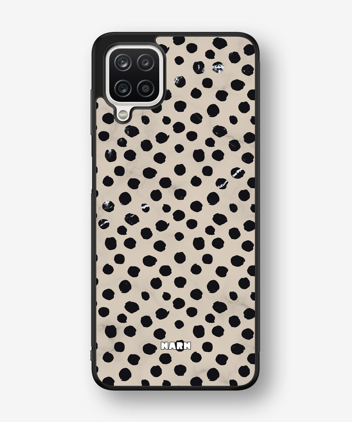 Samsung Galaxy A12 Hard Case – Marble Dots - View 1