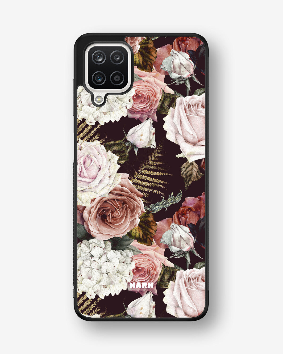 Samsung Galaxy A12 Hard Case – Midnight Roses - View 1