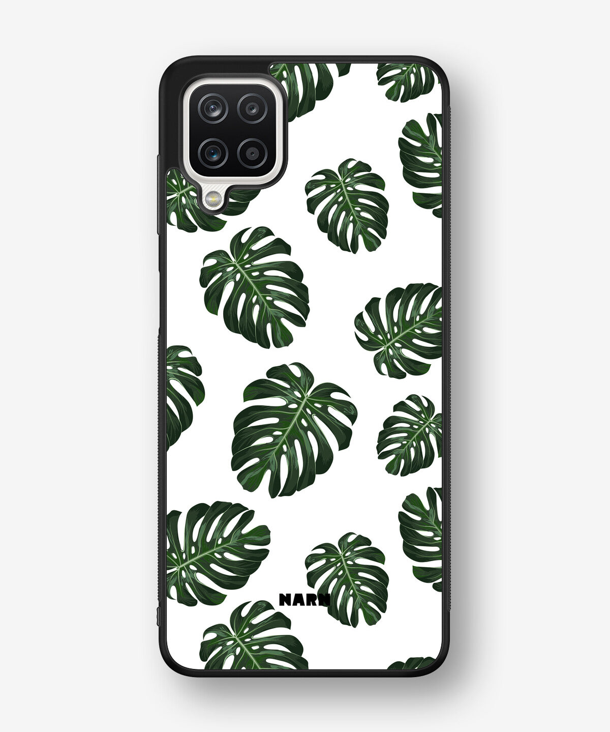 Samsung Galaxy A12 Hard Case – Monstera Pattern - View 1