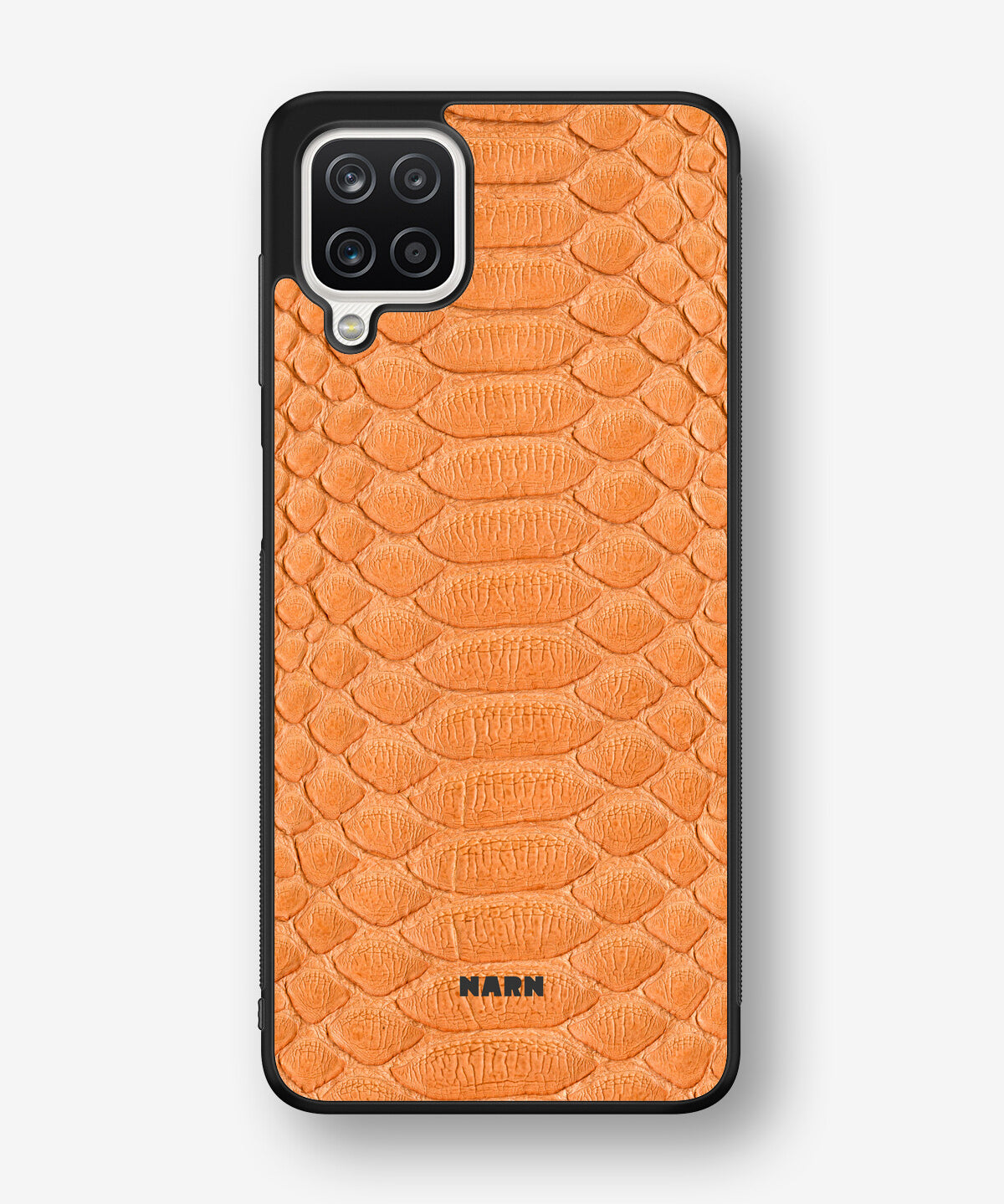 Samsung Galaxy A12 Hard Case – Orange Snake - View 1