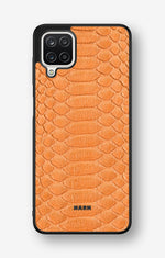 Samsung Galaxy A12 Hard Case – Orange Snake - View 1