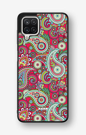 Samsung Galaxy A12 Hard Case – Paisley Paradise - View 1