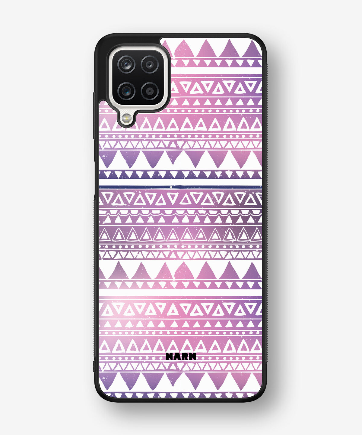 Samsung Galaxy A12 Hard Case – Purple Aztec - View 1