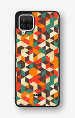 Samsung Galaxy A12 Hard Case – Retro Geometric - View 1
