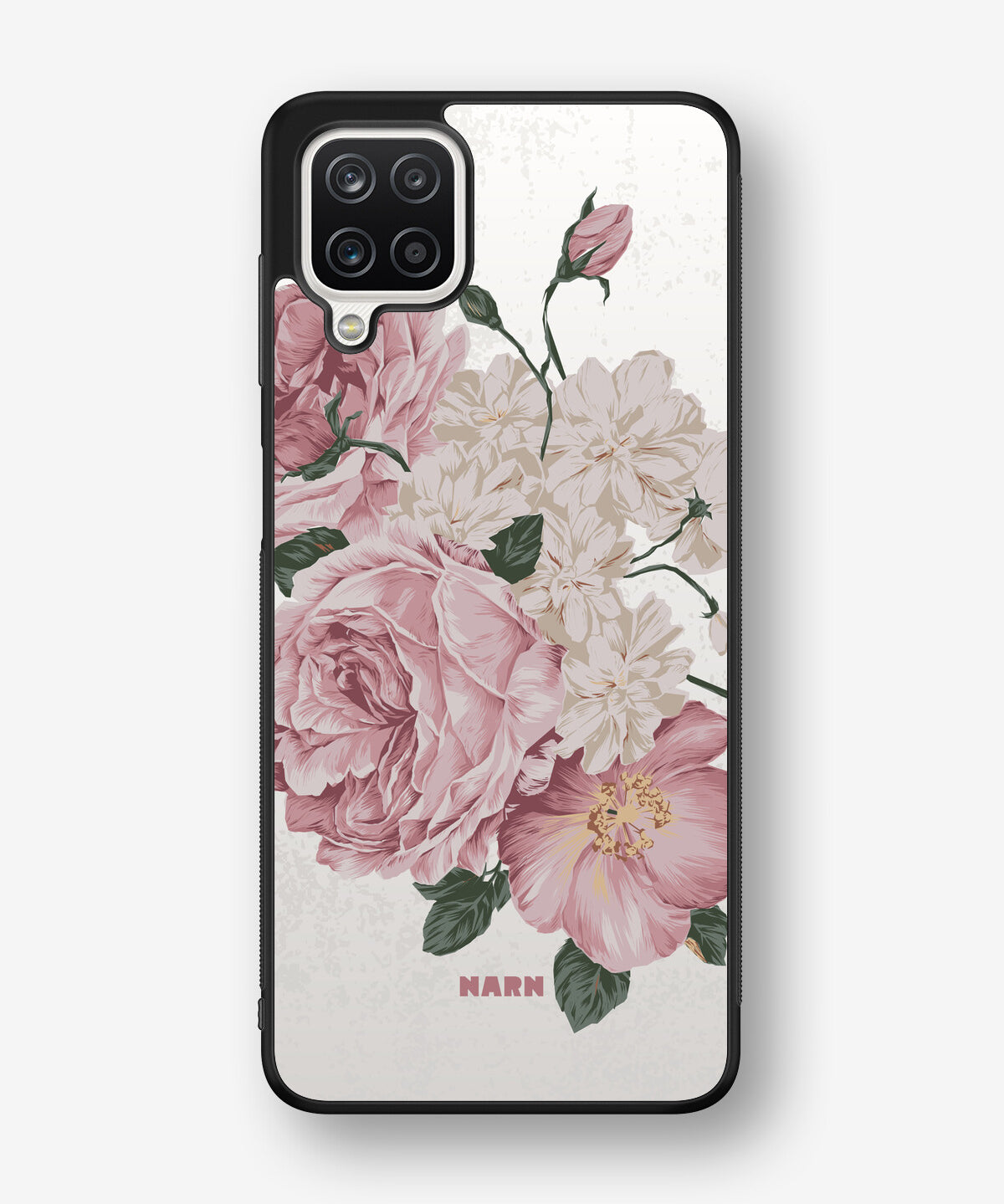 Samsung Galaxy A12 Hard Case – Roses - View 1