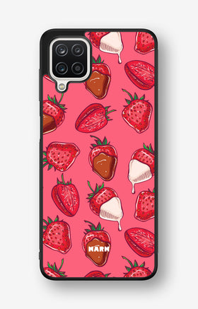 Samsung Galaxy A12 Hard Case – Strawberry Chocolate - View 1