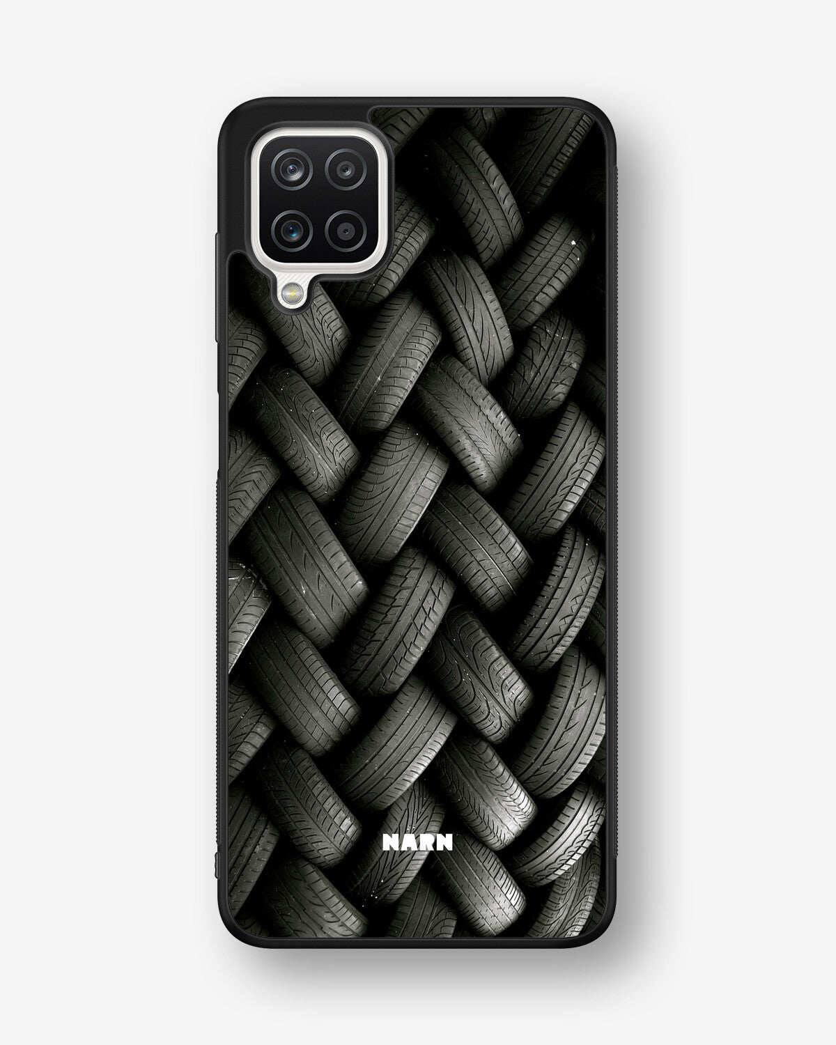 Samsung Galaxy A12 Hard Case – Tires Wall - View 1