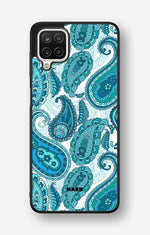 Samsung Galaxy A12 Hard Case – Turquoise Paisley - View 1