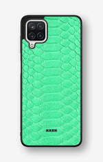 Samsung Galaxy A12 Hard Case – Turquoise Snake - View 1