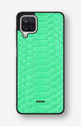 Samsung Galaxy A12 Hard Case – Turquoise Snake - View 1