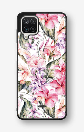 Samsung Galaxy A12 Hard Case – Watercolor Flowers - View 1