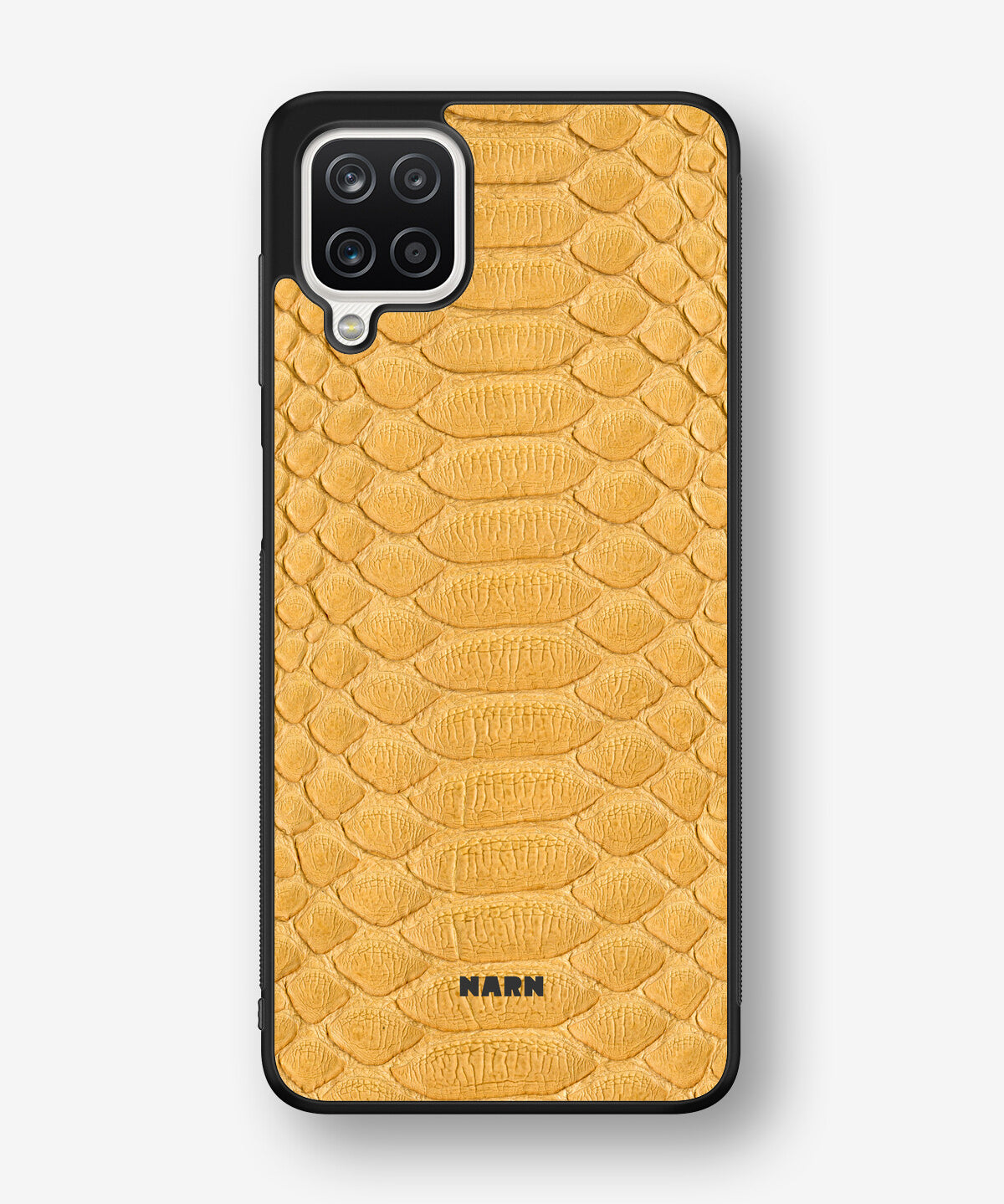 Samsung Galaxy A12 Hard Case – Yellow Snake - View 1