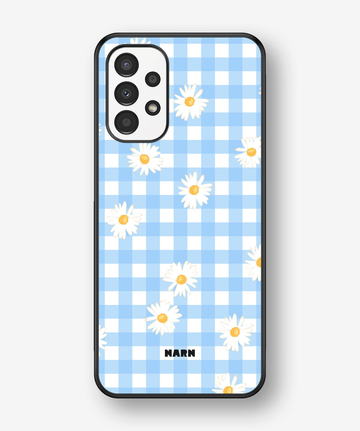 Samsung Galaxy A13 Hard Case – Blue Daisies - View 1