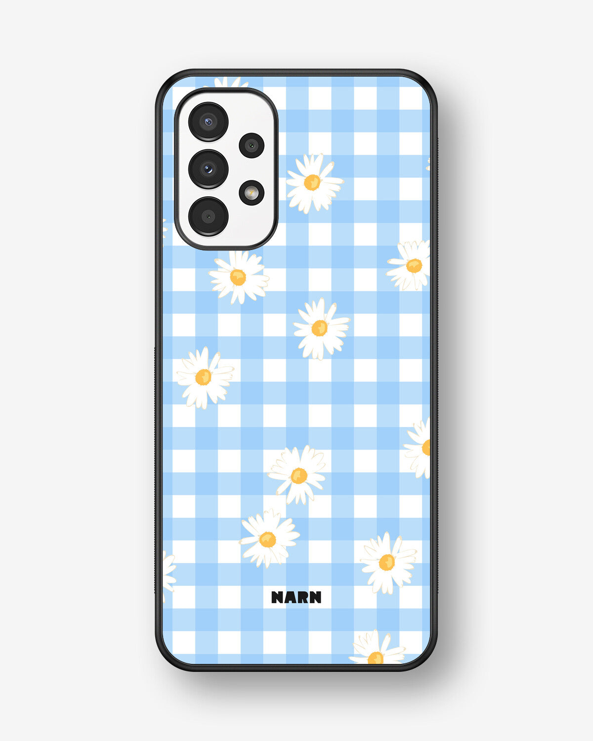 Samsung Galaxy A13 Hard Case – Blue Daisies - View 1