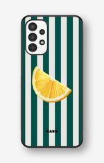 Samsung Galaxy A13 Hard Case – Lemon Stripes - View 1