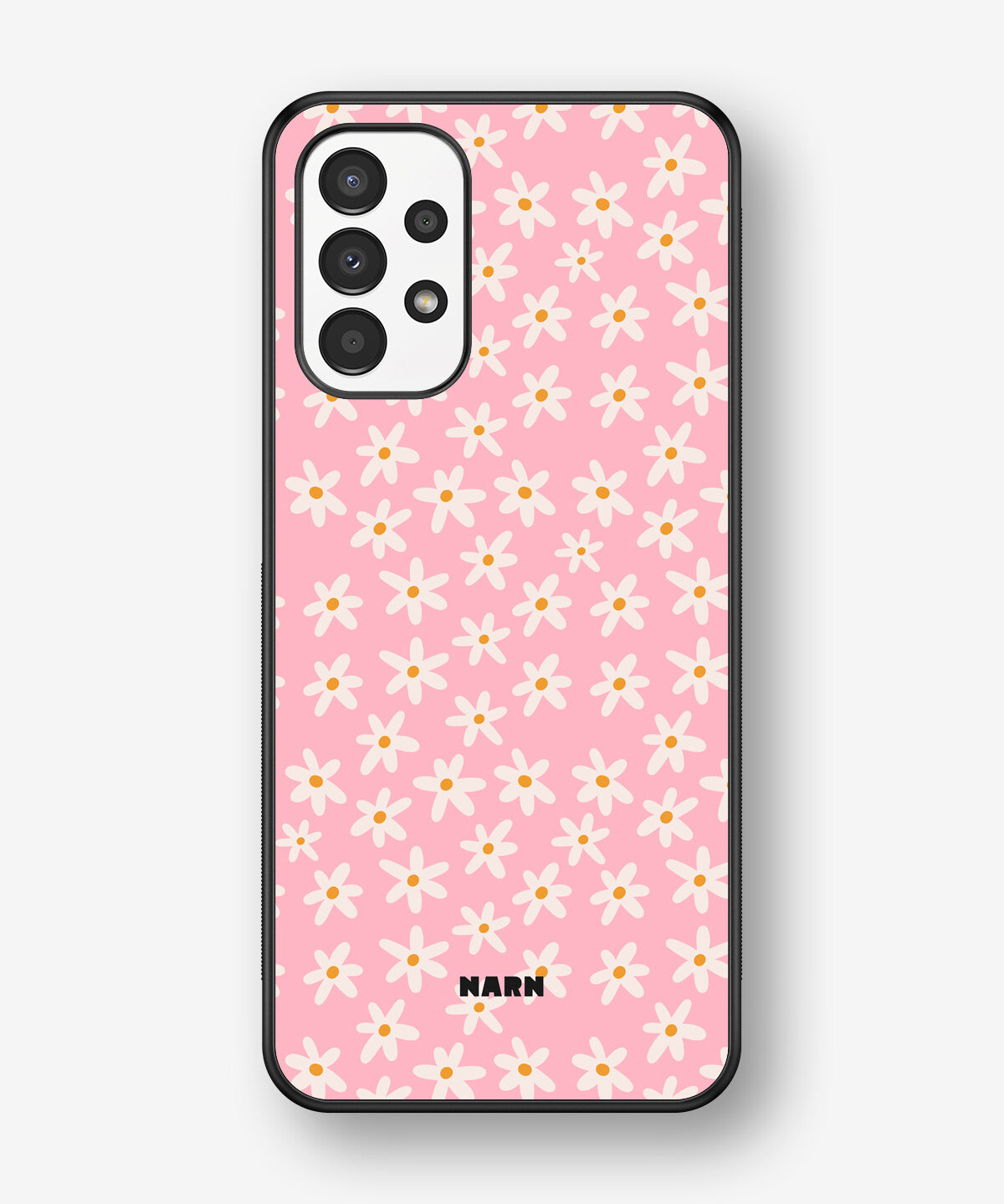 Samsung Galaxy A13 Hard Case – Pink Daisy - View 1