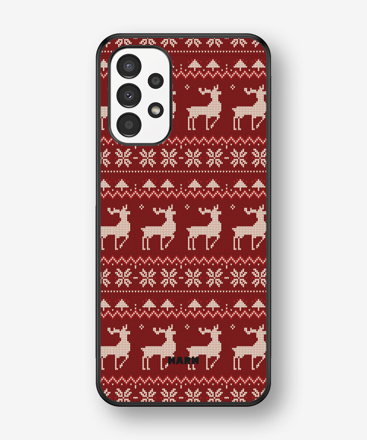 Samsung Galaxy A13 Hard Case – Reindeer Knit - View 1