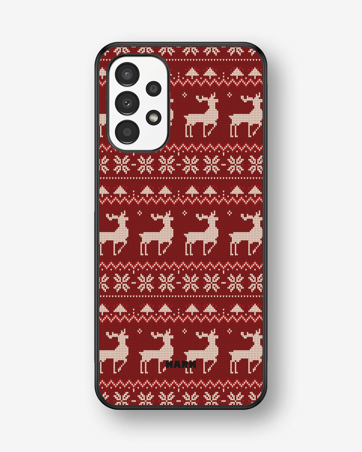 Samsung Galaxy A13 Hard Case – Reindeer Knit - View 1