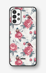 Samsung Galaxy A13 Hard Case – Birds Among Roses - View 1