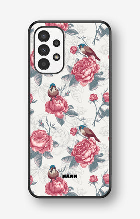 Samsung Galaxy A13 Hard Case – Birds Among Roses - View 1