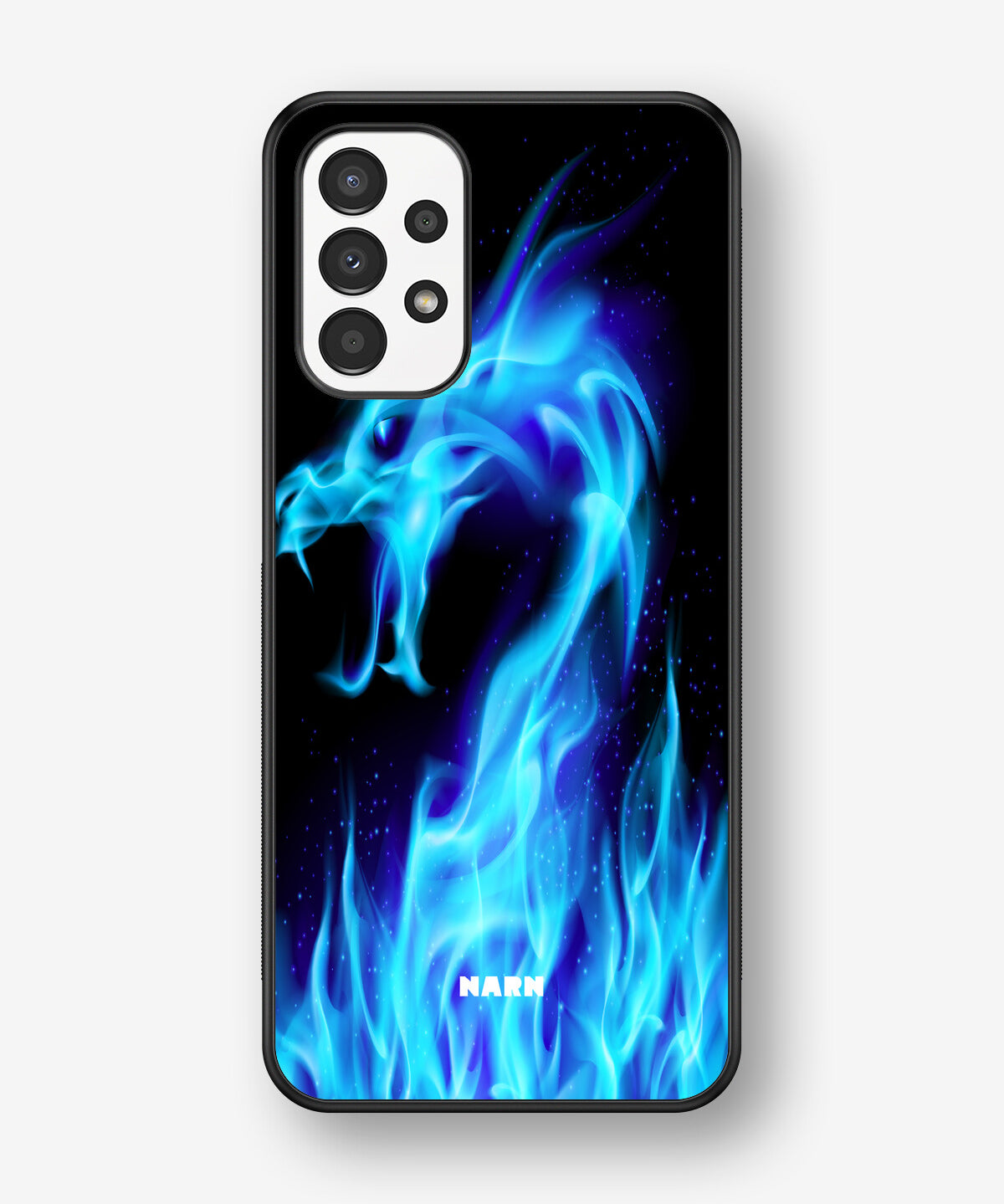 Samsung Galaxy A13 Hard Case – Blue Flames Dragon - View 1
