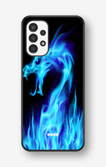 Samsung Galaxy A13 Hard Case – Blue Flames Dragon - View 1