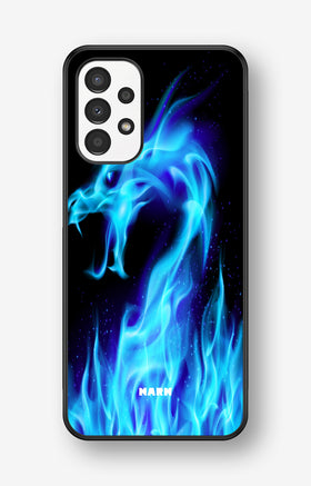 Samsung Galaxy A13 Hard Case – Blue Flames Dragon - View 1