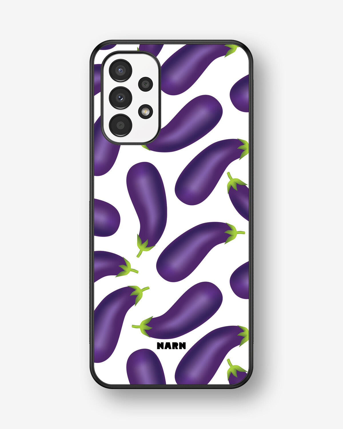 Samsung Galaxy A13 Hard Case – Eggplant Pattern - View 1