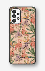 Samsung Galaxy A13 Hard Case – Flamingos & Flowers - View 1