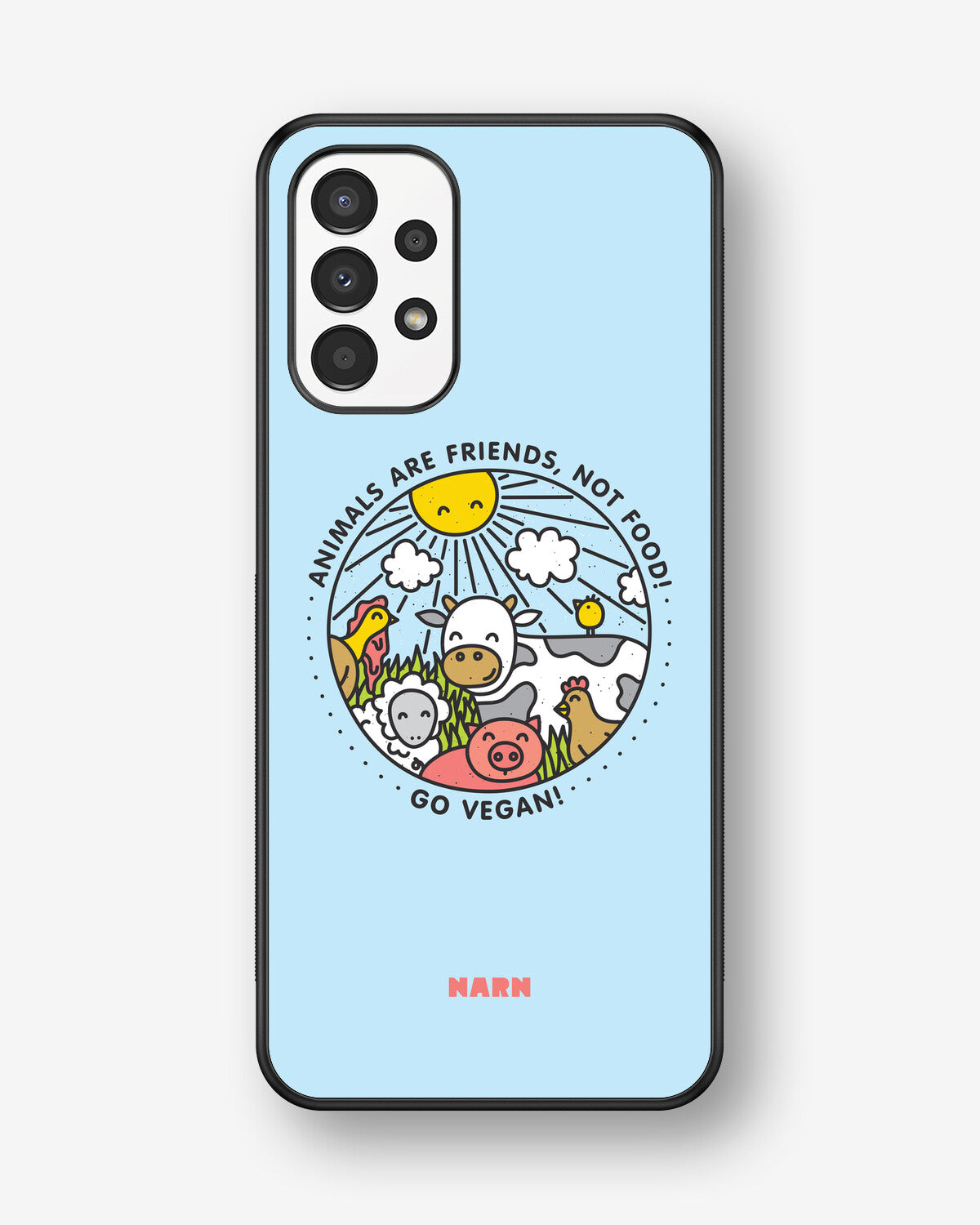 Samsung Galaxy A13 Hard Case – Friends, Not Food - View 1