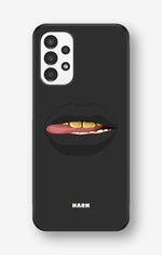 Samsung Galaxy A13 Hard Case – Golden Lips - View 1
