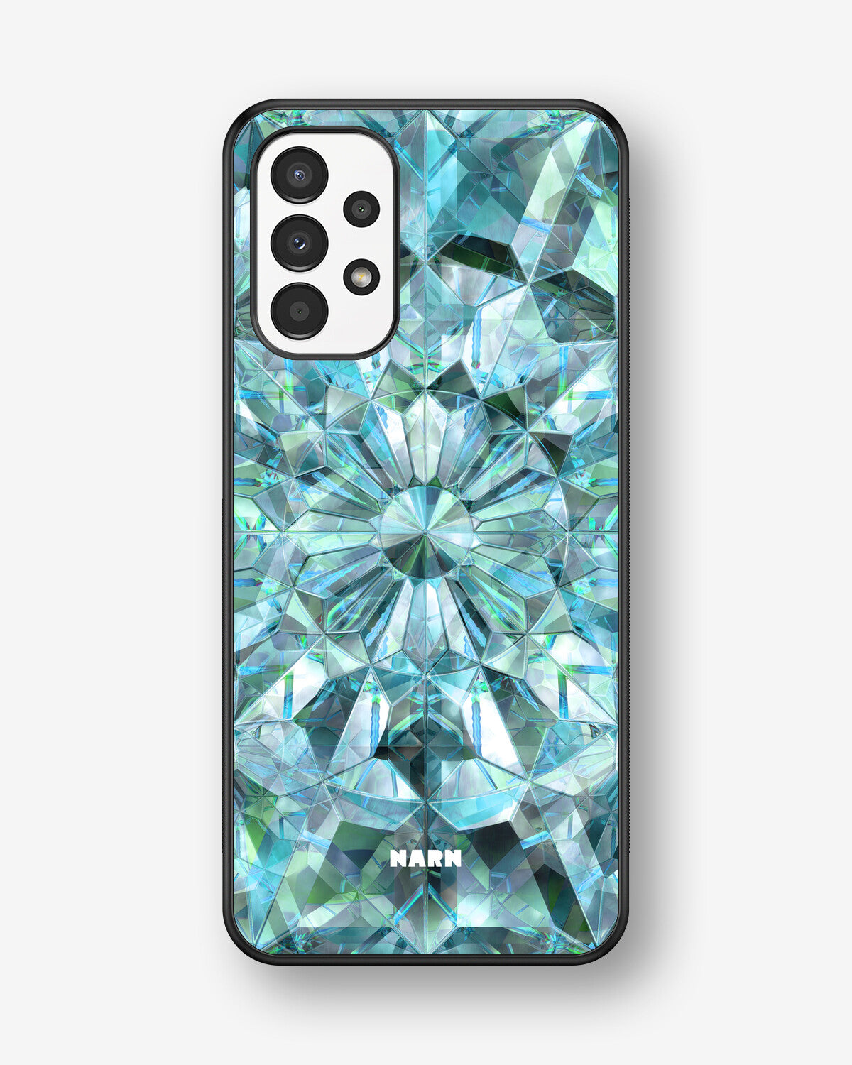 Samsung Galaxy A13 Hard Case – Green Crystals - View 1