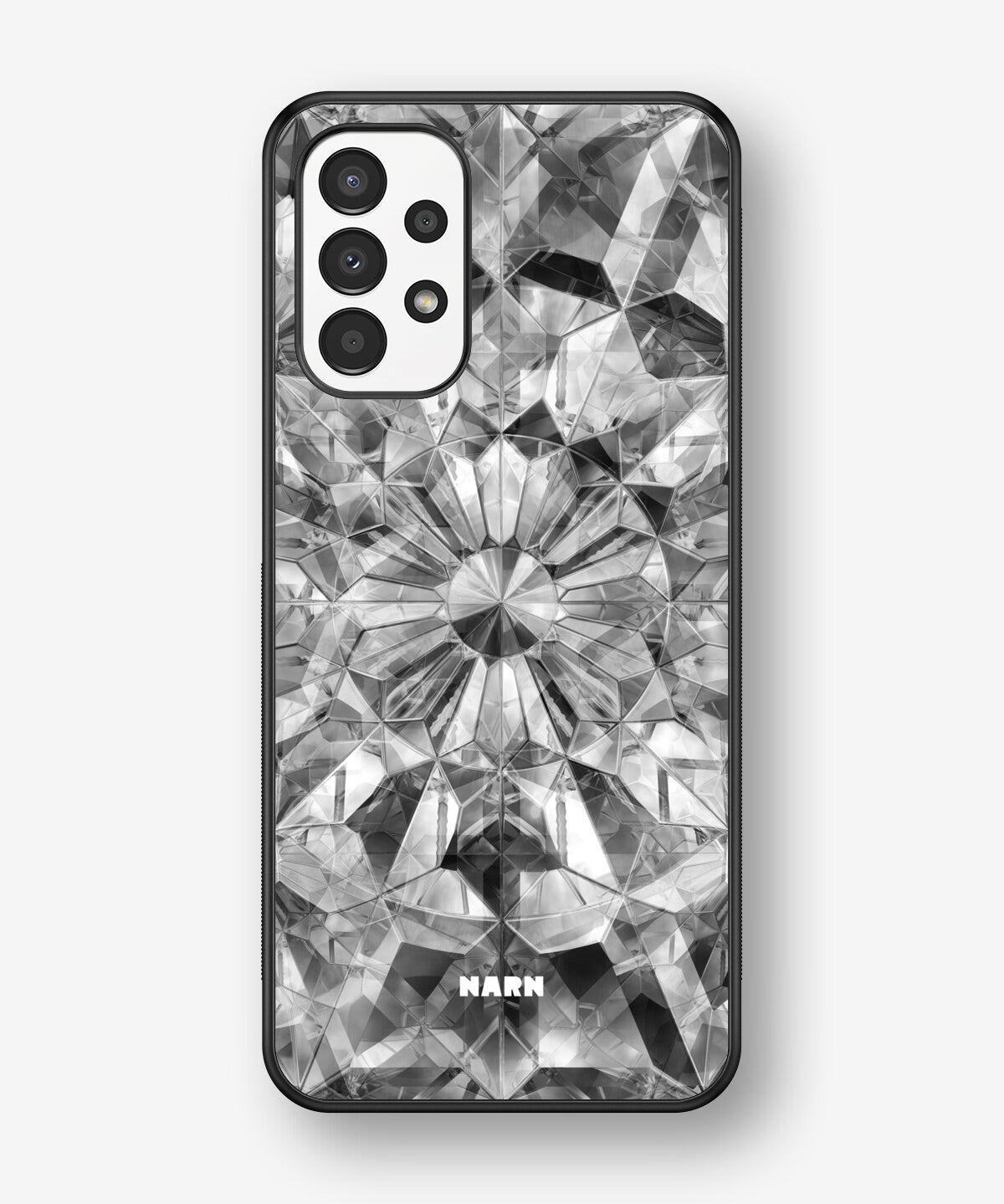 Samsung Galaxy A13 Hard Case – Grey Crystals - View 1