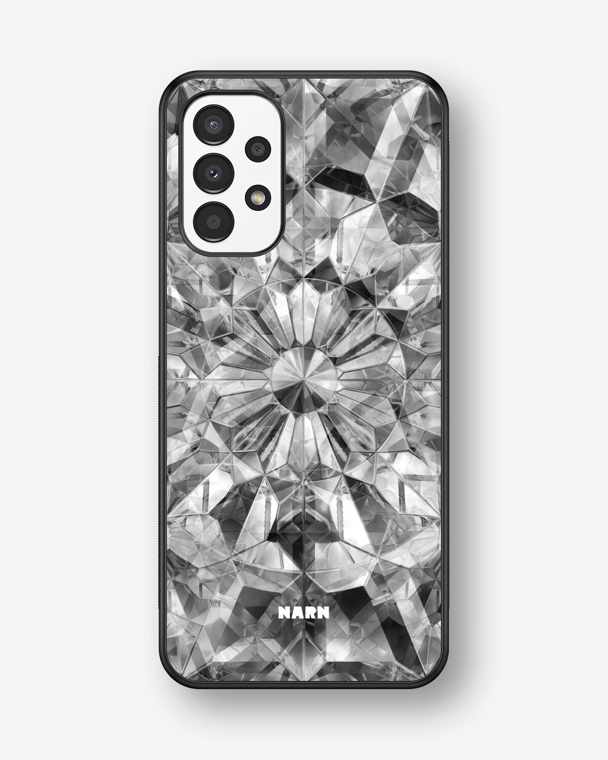Samsung Galaxy A13 Hard Case – Grey Crystals - View 1
